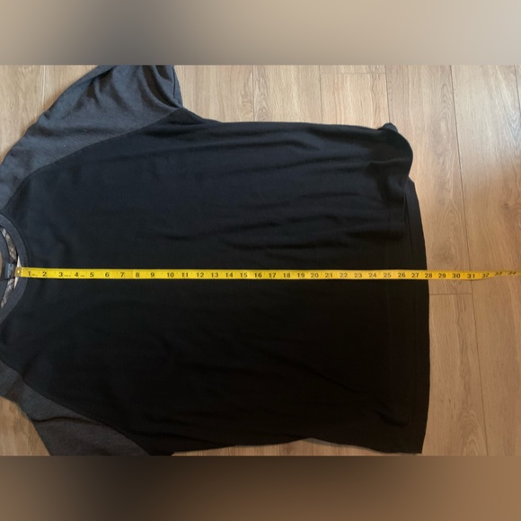 Long Sleeve Black and Grey Waffle Tee - Picture 3 of 6